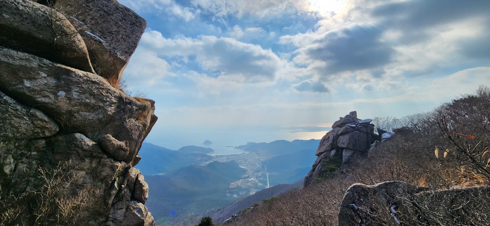 금산산장가는길-보리암풍경