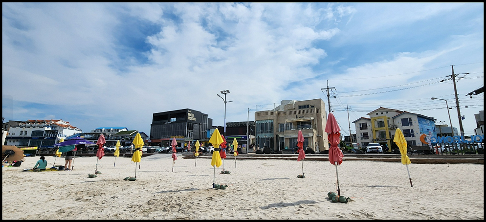 제주 월정리해수욕장 파라솔 장비 대여-사진