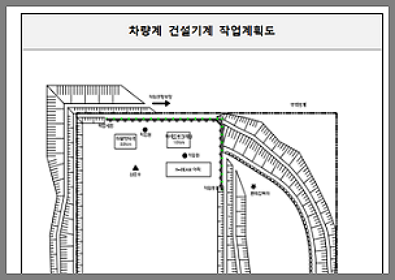 중량물 취급 작업계획서 작성 요령-작업계획도