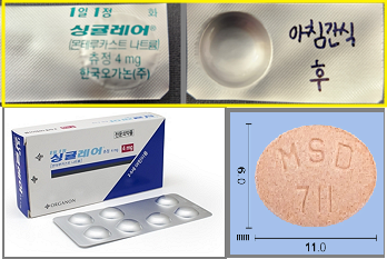 싱귤레어츄정 4mg-제품사진